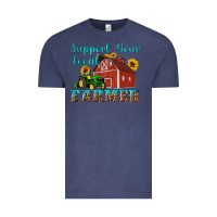 Vintage Denim western support your local farmer Vintage Tee - Artiststas