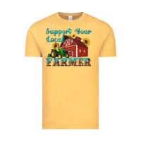 Vintage Mustard western support your local farmer Vintage Tee - Artiststas