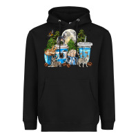Black Wolf coffee cups Heavyweight Hoodie - texasbilliewilder