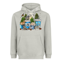Moon Dust Wolf coffee cups Heavyweight Hoodie - texasbilliewilder