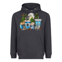 Smoke Wolf coffee cups Heavyweight Hoodie - texasbilliewilder