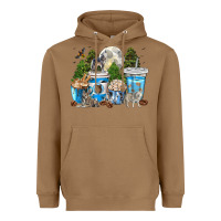 Toasted Coconut Wolf coffee cups Heavyweight Hoodie - texasbilliewilder