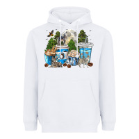 White Wolf coffee cups Heavyweight Hoodie - texasbilliewilder