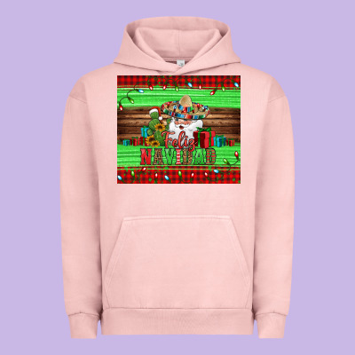 Feliz Navidad Spanish Christmas Santa Tumbler Urban Hoodie Designed By Jasminsmagicworld