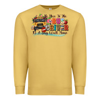 Antique Gold be nice to the bus driver its a long walk home Premium Sweatshirt - texasbilliewilder
