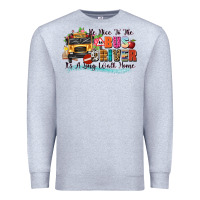Heather Grey be nice to the bus driver its a long walk home Premium Sweatshirt - texasbilliewilder