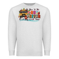 Oatmeal Heather be nice to the bus driver its a long walk home Premium Sweatshirt - texasbilliewilder
