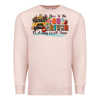 Pale Pink be nice to the bus driver its a long walk home Premium Sweatshirt - texasbilliewilder