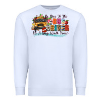 White be nice to the bus driver its a long walk home Premium Sweatshirt - texasbilliewilder