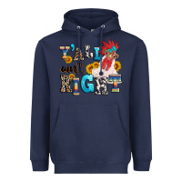 Navy Y'all ain't right crazy Heavyweight Hoodie - texasbilliewilder