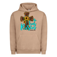Pigment Burro he has risen Urban Hoodie - JahusDesignShop