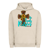 Pigment French Oak he has risen Urban Hoodie - JahusDesignShop