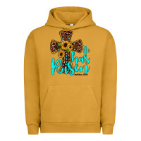 Pigment Peanut Butter he has risen Urban Hoodie - JahusDesignShop