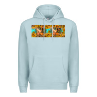 Blue Mist Fall coop animals pumpkin 11 oz mug Premium Hoodie - Artiststas