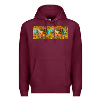 Burgundy Fall coop animals pumpkin 11 oz mug Premium Hoodie - Artiststas