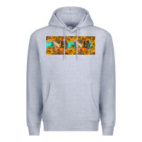 Heather Grey Fall coop animals pumpkin 11 oz mug Premium Hoodie - Artiststas