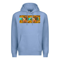 Colony Blue Fall coop animals pumpkin 11 oz mug Premium Hoodie - Artiststas