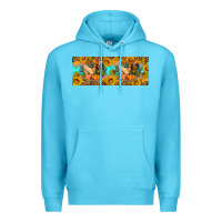 Ocean Blue Fall coop animals pumpkin 11 oz mug Premium Hoodie - Artiststas