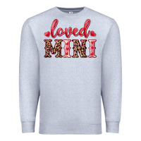 Heather Grey loved mini Premium Sweatshirt - RanaPortraitStore