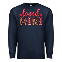 Navy loved mini Premium Sweatshirt - RanaPortraitStore