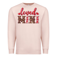 Pale Pink loved mini Premium Sweatshirt - RanaPortraitStore