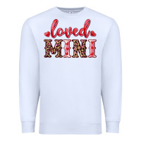 White loved mini Premium Sweatshirt - RanaPortraitStore