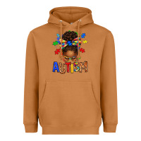 Meerkat Autism Awareness afro messy bu Heavyweight Hoodie - texasbilliewilder