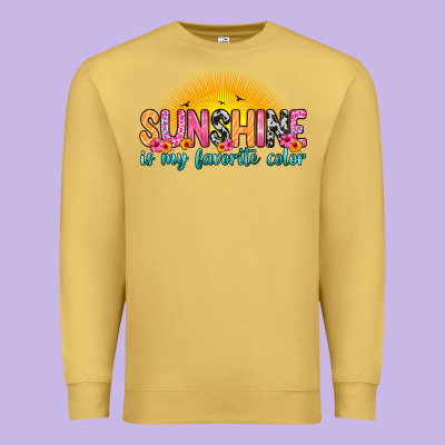 Sunshine Is My Favorite Color Premium Sweatshirt Designed By Zillion Design Studio
