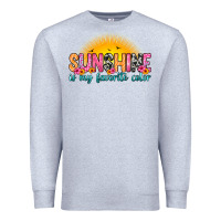 Heather Grey sunshine is my favorite color Premium Sweatshirt - Zillion Design Studio