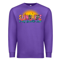 Purple sunshine is my favorite color Premium Sweatshirt - Zillion Design Studio