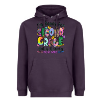 Plum I'm ready for second grade but is it ready for me Heavyweight Hoodie - RanaPortraitStore