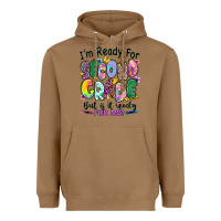 Toasted Coconut I'm ready for second grade but is it ready for me Heavyweight Hoodie - RanaPortraitStore