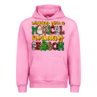 Fuchsia Pink wishing you a magical season Urban Hoodie - AdoDesignShop