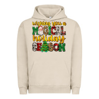 Pigment French Oak wishing you a magical season Urban Hoodie - AdoDesignShop