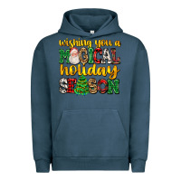 Pigment Midnight Navy wishing you a magical season Urban Hoodie - AdoDesignShop