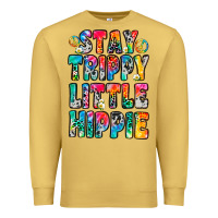 Antique Gold stay trippy little hippie Premium Sweatshirt - Zillion Design Studio