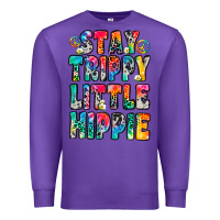 Purple stay trippy little hippie Premium Sweatshirt - Zillion Design Studio