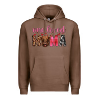 Chestnut highland cow one loved mama Premium Hoodie - JahusDesignShop