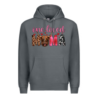 Rock highland cow one loved mama Premium Hoodie - JahusDesignShop