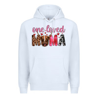 White highland cow one loved mama Premium Hoodie - JahusDesignShop