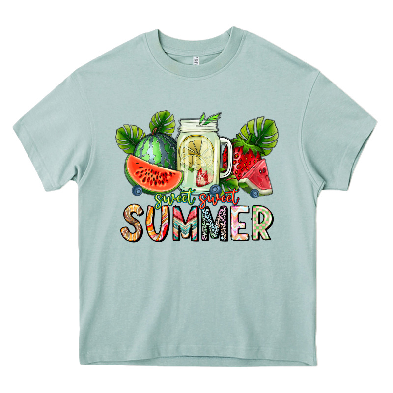 Sweet Sweet Summer Heavy Core Tee by CowhideDigitalArt | Teevron