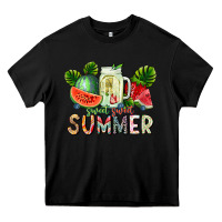 Black Sweet Sweet Summer Heavy Core Tee - CowhideDigitalArt