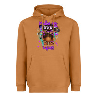 Meerkat minding my own business afro messy bun Heavyweight Hoodie - texasbilliewilder
