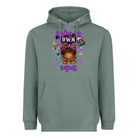 Sage minding my own business afro messy bun Heavyweight Hoodie - texasbilliewilder