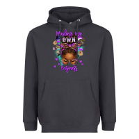 Smoke minding my own business afro messy bun Heavyweight Hoodie - texasbilliewilder