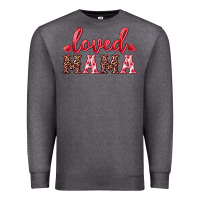 Charcoal Heather loved mama Premium Sweatshirt - RanaPortraitStore