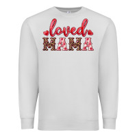 Dove Grey loved mama Premium Sweatshirt - RanaPortraitStore