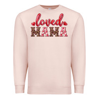 Pale Pink loved mama Premium Sweatshirt - RanaPortraitStore