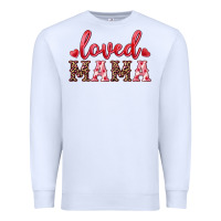 White loved mama Premium Sweatshirt - RanaPortraitStore