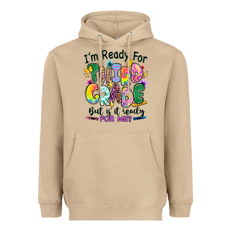 I'm Ready For Third Grade But Is It Ready For Me Heavyweight Hoodie by RanaPortraitStore | Teevron